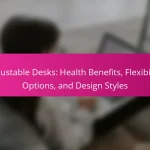 Adjustable Desks: Health Benefits, Flexibility Options, and Design Styles