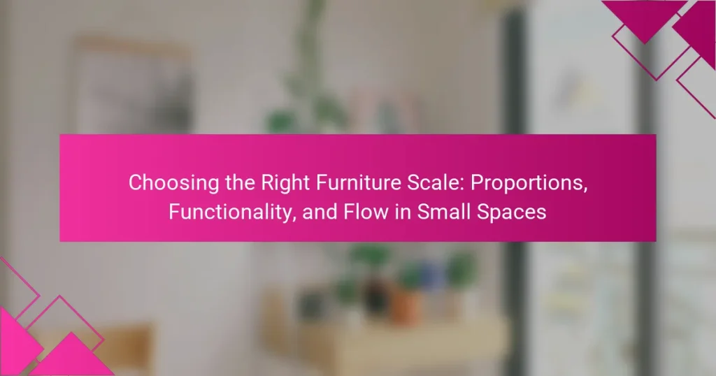 Choosing the Right Furniture Scale: Proportions, Functionality, and Flow in Small Spaces