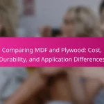 Comparing MDF and Plywood: Cost, Durability, and Application Differences