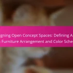 Designing Open Concept Spaces: Defining Areas with Furniture Arrangement and Color Schemes