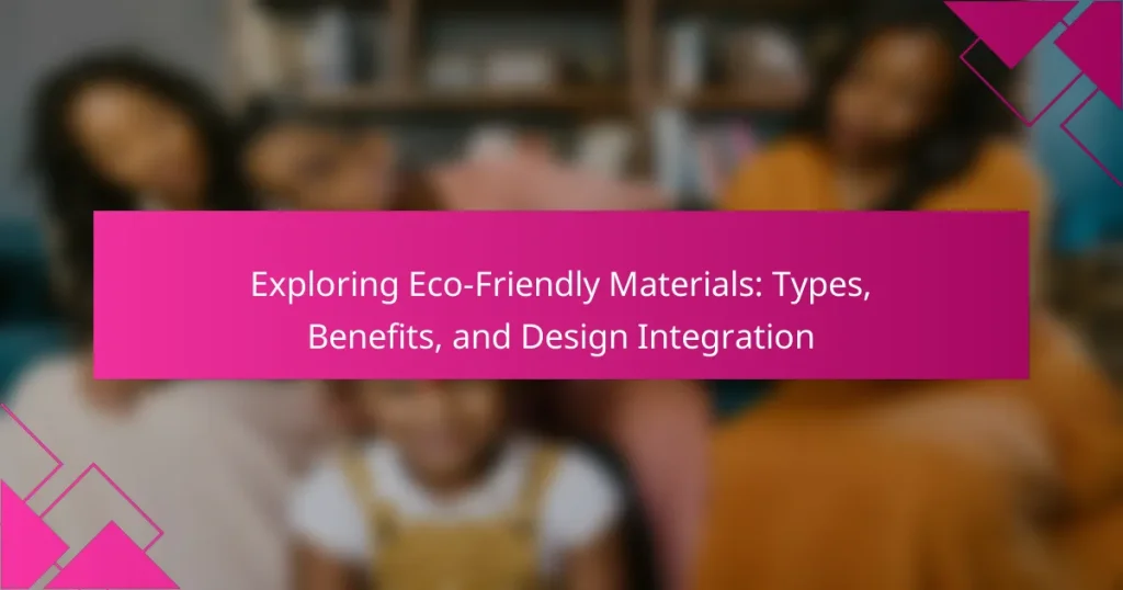 Exploring Eco-Friendly Materials: Types, Benefits, and Design Integration