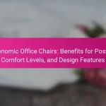 Ergonomic Office Chairs: Benefits for Posture, Comfort Levels, and Design Features