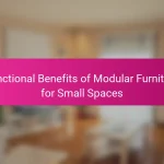 Functional Benefits of Modular Furniture for Small Spaces