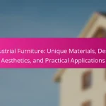 Industrial Furniture: Unique Materials, Design Aesthetics, and Practical Applications