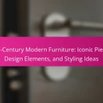 Mid-Century Modern Furniture: Iconic Pieces, Design Elements, and Styling Ideas