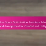 Outdoor Space Optimization: Furniture Selection and Arrangement for Comfort and Utility
