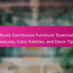 Rustic Farmhouse Furniture: Essential Features, Color Palettes, and Decor Tips