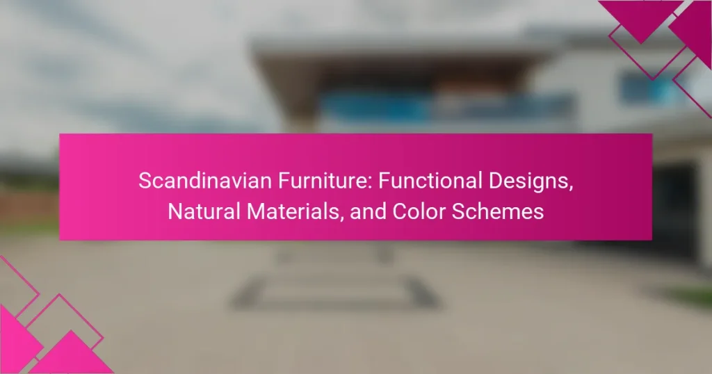Scandinavian Furniture: Functional Designs, Natural Materials, and Color Schemes