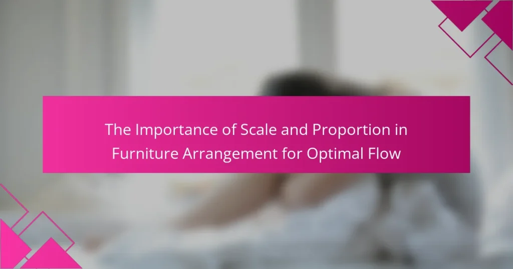 The Importance of Scale and Proportion in Furniture Arrangement for Optimal Flow