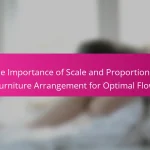 The Importance of Scale and Proportion in Furniture Arrangement for Optimal Flow