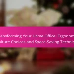 Transforming Your Home Office: Ergonomic Furniture Choices and Space-Saving Techniques