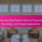 Understanding Rattan: Natural Properties, Durability, and Design Applications
