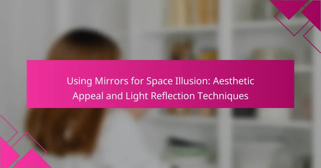 Using Mirrors for Space Illusion: Aesthetic Appeal and Light Reflection Techniques