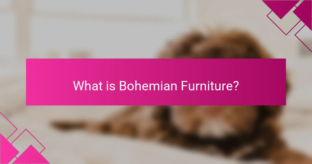 What is Bohemian Furniture?