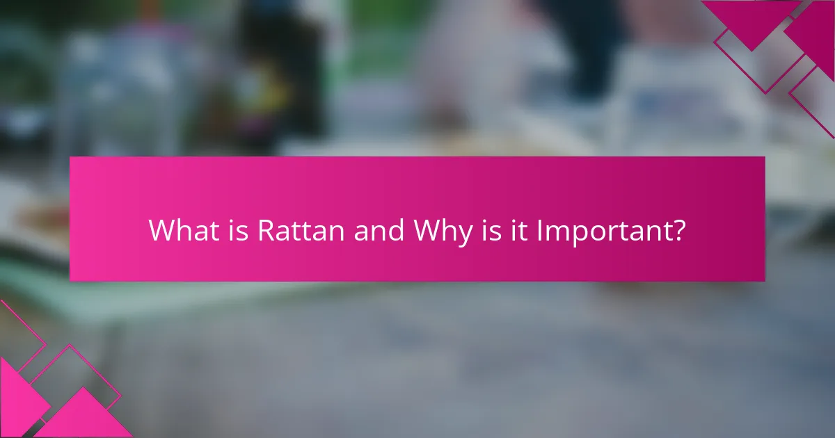 What is Rattan and Why is it Important?